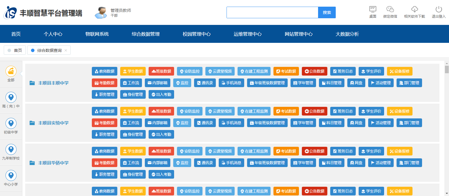 广东省丰顺县IS教育云平台